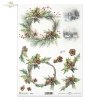  zimowe wianki, wianek, wieniec, wieńce, Winter Wreath, szyszka, szyszki, zima, Boże Narodzenie, Święta Bożego Narodzenia, park, staw, retro, miniatura, miniatury, rośliny 3D, 3D efekt, winter garland, wreaths, pinecone